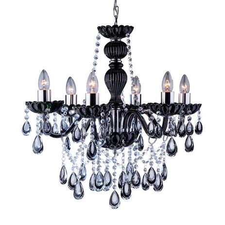 Lustre Pendente Startec Nice 6 Preto E27 Bivolt Menor preço em Lustre Pendente Startec Nice 6 Preto E27 Bivolt