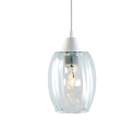 Lustre Pendente Taschibra Badih PP E27 Bivolt Vidro Canelado Menor preço em Lustre Pendente Taschibra Badih PP E27 Bivolt Vidro Canelado