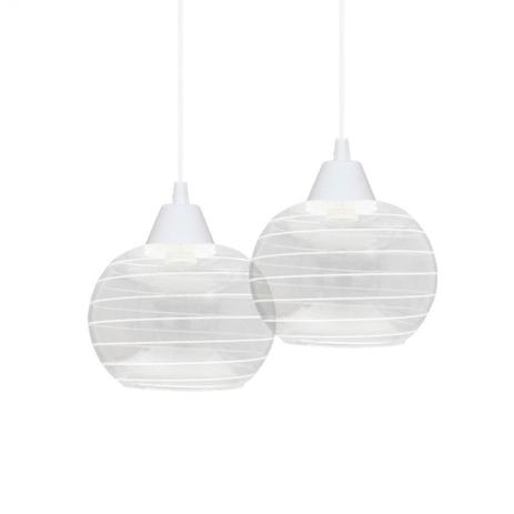 Lustre Pendente Taschibra TD 640/2 Branco E27 Bivolt Menor preço em Lustre Pendente Taschibra TD 640/2 Branco E27 Bivolt