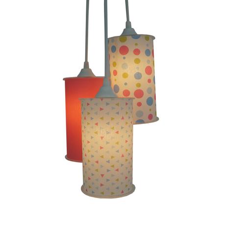 Lustre Pendente Triplo Poás e Triângulos Crie Casa Tons de Rosa Menor preço em Lustre Pendente Triplo Poás e Triângulos Crie Casa Tons de Rosa