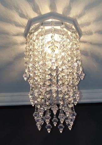 Lustre Plafon Cristal Acrílico Decorar Sala Iluminação Decoração Quarto Luminária Banheiro17x27 Gabi - Lustres SH Design Menor preço em Lustre Plafon Cristal Acrílico Decorar Sala Iluminação Decoração Quarto Luminária Banheiro17x27 Gabi - Lustres SH Design