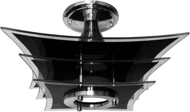 Lustre Plafon de Vidro Estrela Preta - Vidro Temperado - Debby Artes - Lustres debby artes é boa?