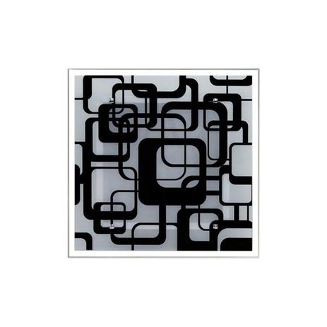 Lustre Plafon Para Sala / Cozinha / Banheiro /Quarto 30 cm x 30 cm - Geométrico Preto - Lustres amandini Menor preço em Lustre Plafon Para Sala / Cozinha / Banheiro /Quarto 30 cm x 30 cm - Geométrico Preto - Lustres amandini