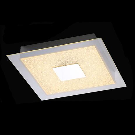 Lustre Plafon Quadrado Luxo Cromado Cristal 40x40cm LED 3000K 17w Bivolt - DCX00319 - Dinamica Menor preço em Lustre Plafon Quadrado Luxo Cromado Cristal 40x40cm LED 3000K 17w Bivolt - DCX00319 - Dinamica