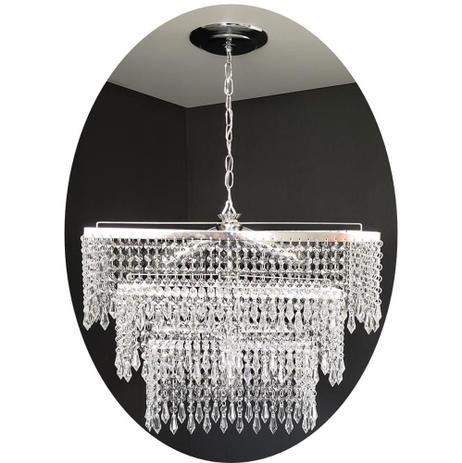 Lustre Retangular Cristal Acrílico Bivolt Europa 50x30x72 - Lina design é ruim? Lustre Retangular Cristal Acrílico Bivolt Europa 50x30x72 - Lina design é boa?