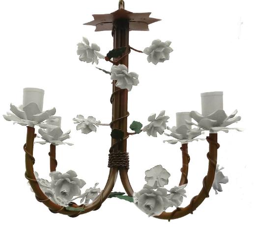 Lustre Rustico Artesanal em Ferro e Lata Decoração de Sala Pequena - Libertas rosas artesanato Menor preço em Lustre Rustico Artesanal em Ferro e Lata Decoração de Sala Pequena - Libertas rosas artesanato