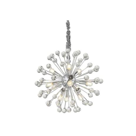 Lustre Wish Cromado para 11 Lâmpadas E14 Hevvy Menor preço em Lustre Wish Cromado para 11 Lâmpadas E14 Hevvy