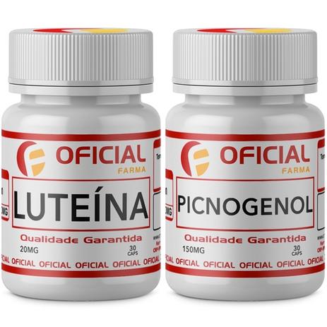 Menor preço em Luteína 20mg 30 Cáps + Picnogenol 150mg 30 Cáps - Oficialfarma