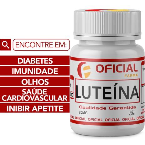 Luteina 20Mg 30 Cápsulas - Oficialfarma Menor preço em Luteina 20Mg 30 Cápsulas - Oficialfarma