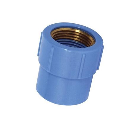 Luva 25mm x 3/4” azul com bucha latão - krona Menor preço em Luva 25mm x 3/4” azul com bucha latão - krona