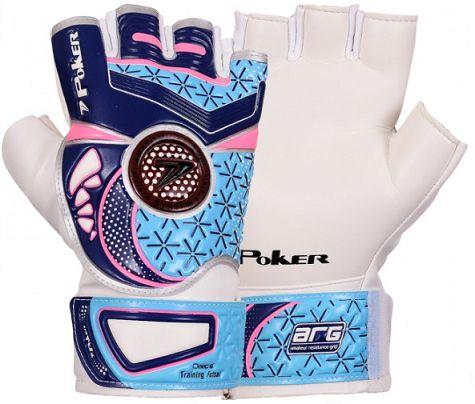 Luva De Goleiro Poker Futsal Deep 6 Training - Azul/Pink Menor preço em Luva De Goleiro Poker Futsal Deep 6 Training - Azul/Pink