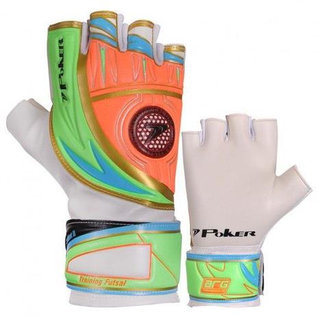 Luva De Goleiro Poker Futsal Salient II Training - Branco/Laranja Menor preço em Luva De Goleiro Poker Futsal Salient II Training - Branco/Laranja