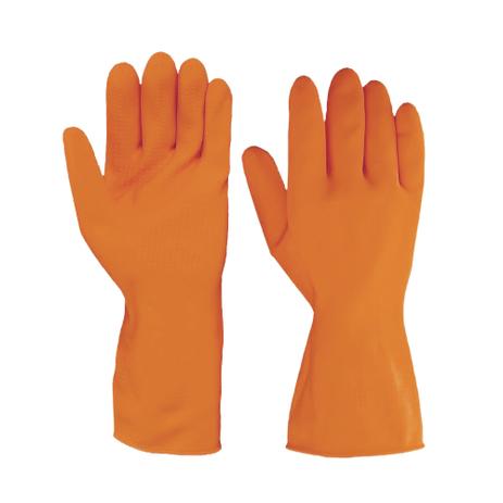 Luva de Látex Emborrachada Plus Laranja Media Sanro Menor preço em Luva de Látex Emborrachada Plus Laranja Media Sanro