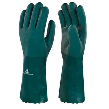 Luva de pvc áspera 35 cm verde - Delta plus Menor preço em Luva de pvc áspera 35 cm verde - Delta plus