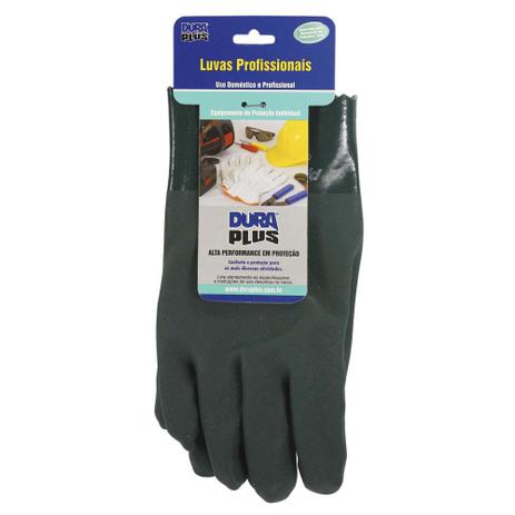 Luva de PVC Forrada com palma áspera Dura Plus - Duraplus Menor preço em Luva de PVC Forrada com palma áspera Dura Plus - Duraplus
