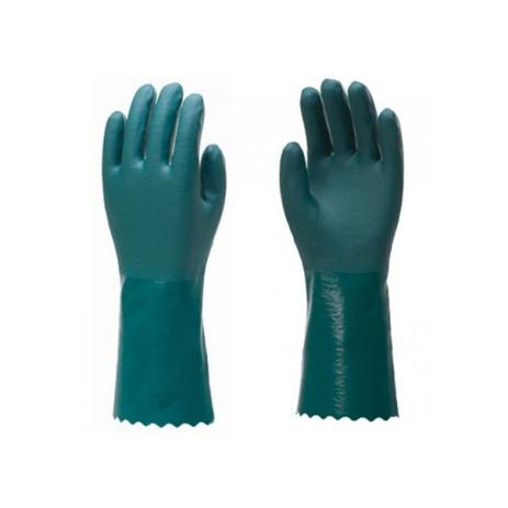 Luva de pvc forrada verde palma aspera 35cm - c.a. 34570 - Plastcor Menor preço em Luva de pvc forrada verde palma aspera 35cm - c.a. 34570 - Plastcor