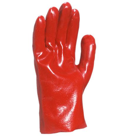 Luva de pvc lisa com forro de algodão 27 cm vermelha - Delta plus Menor preço em Luva de pvc lisa com forro de algodão 27 cm vermelha - Delta plus