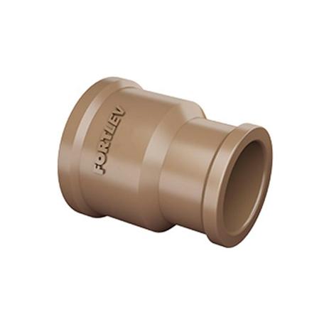 Luva de Redução em Pvc Soldável 25x20mm Marrom - Fortlev Menor preço em Luva de Redução em Pvc Soldável 25x20mm Marrom - Fortlev