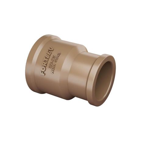 Luva de Redução em Pvc Soldável 32x25mm Marrom - Fortlev Menor preço em Luva de Redução em Pvc Soldável 32x25mm Marrom - Fortlev
