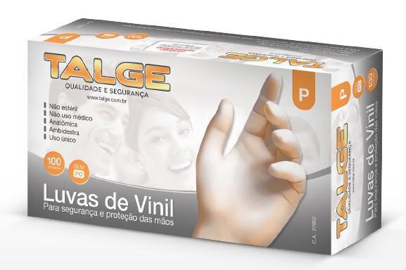 Luva de Vinil Talge - Cx. c/ 1.000 unidades Menor preço em Luva de Vinil Talge - Cx. c/ 1.000 unidades