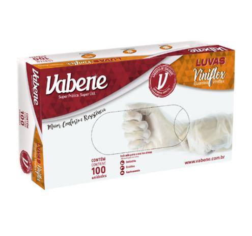 Luva Descartável Viniflex Sem Pó - 100 Luvas - Tamanho M - Vabene Menor preço em Luva Descartável Viniflex Sem Pó - 100 Luvas - Tamanho M - Vabene