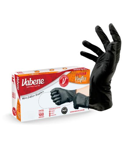 Luva Descartável Viniflex Sem Pó - Preta - 100 Luvas - Tamanho P - Vabene Menor preço em Luva Descartável Viniflex Sem Pó - Preta - 100 Luvas - Tamanho P - Vabene