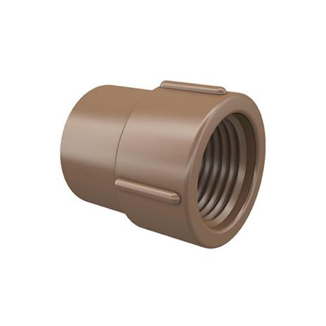 Luva em Pvc Soldável com Rosca 25mmx1/2” Marrom - Fortlev Menor preço em Luva em Pvc Soldável com Rosca 25mmx1/2” Marrom - Fortlev