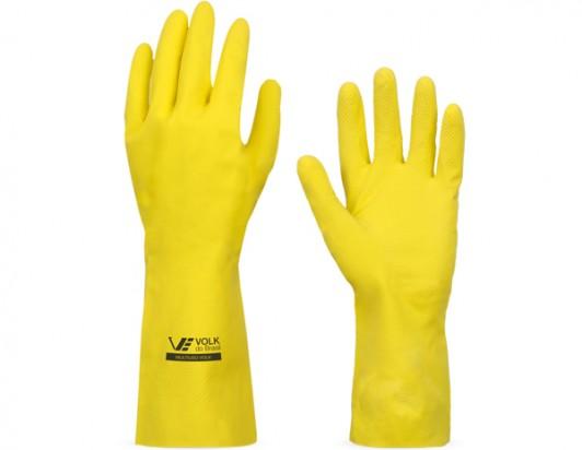Luva látex multiuso slim volk amarela - ca 38310 - g Menor preço em Luva látex multiuso slim volk amarela - ca 38310 - g