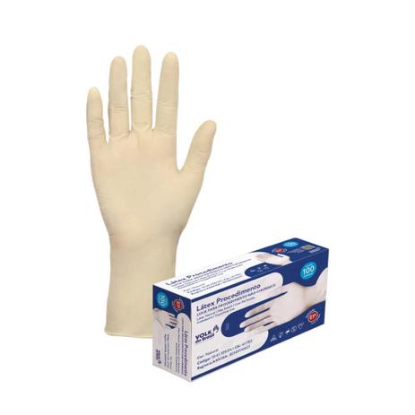 Luva latex pp de procedimento c/100 - uso hospitalar volk medical Menor preço em Luva latex pp de procedimento c/100 - uso hospitalar volk medical