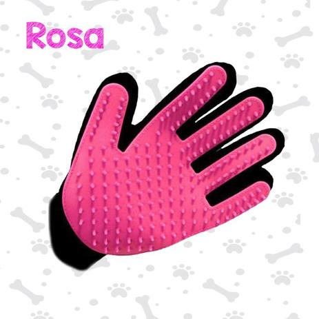 Luva Massageadora Silicone Tira Pelos PET - Rosa Esquerda - Truetouch Menor preço em Luva Massageadora Silicone Tira Pelos PET - Rosa Esquerda - Truetouch