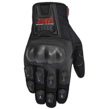 Luva moto bike x11 blackout verao c/ protetor preto gg Menor preço em Luva moto bike x11 blackout verao c/ protetor preto gg
