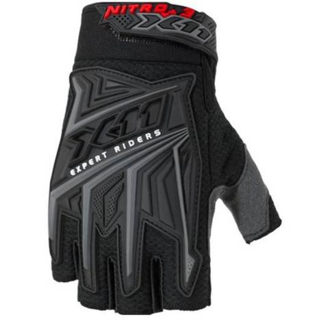 Luva moto bike x11 luvas nitro 3 tecido 1/2 dedo preto g é boa?