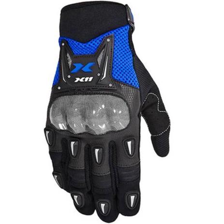 Luva moto bike x11 new spirit verao c/ protetor azul p Menor preço em Luva moto bike x11 new spirit verao c/ protetor azul p