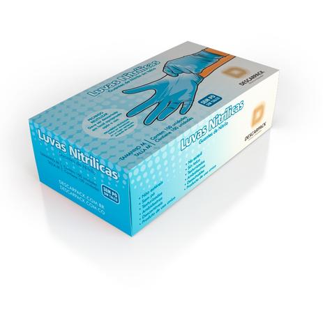 Luva Nitrílica sem Pó Descartável - Descarpack P Menor preço em Luva Nitrílica sem Pó Descartável - Descarpack P
