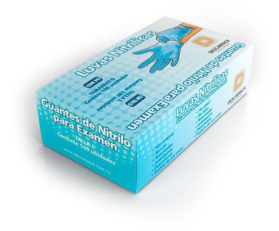 Luva Nitrílica Sem Talco Azul - DESCARPACK Menor preço em Luva Nitrílica Sem Talco Azul - DESCARPACK