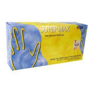 Luva Procedimento Latex Talcada c/100 M - Supermax Menor preço em Luva Procedimento Latex Talcada c/100 M - Supermax