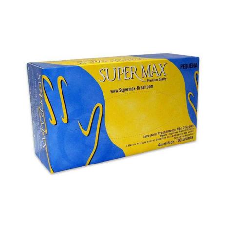 Luva Procedimento Supermax Com Pó Não Estéril 100 un Menor preço em Luva Procedimento Supermax Com Pó Não Estéril 100 un