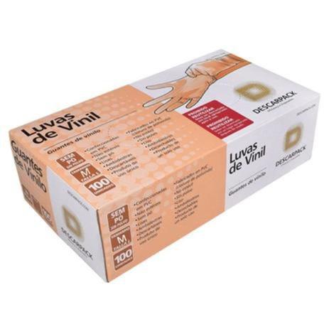 Luva procedimento vinil sem po n/esteril media c/100 und - descarpack Menor preço em Luva procedimento vinil sem po n/esteril media c/100 und - descarpack