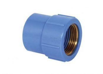 Luva Soldável Com Bucha Latão 25MM x 1/2” Azul - Krona Menor preço em Luva Soldável Com Bucha Latão 25MM x 1/2” Azul - Krona