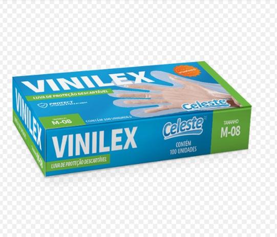 Luva Tipo Vinil Vinilex Celeste Tamanho M Caixa com 100 Unidades Menor preço em Luva Tipo Vinil Vinilex Celeste Tamanho M Caixa com 100 Unidades