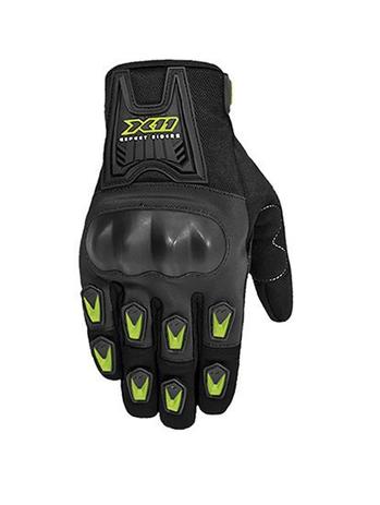 Luvas Blackout Verao Com Protetor - X11 Preto/Neon Menor preço em Luvas Blackout Verao Com Protetor - X11 Preto/Neon