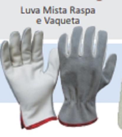 Luvas de Vaqueta Mista (vaqueta e raspa) MAX - Plastcor