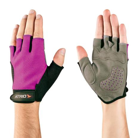 Luvas para Esportes Tamanho PP Dedo Curto Acolchoada Cinza/Rosa Atrio - BI127 Menor preço em Luvas para Esportes Tamanho PP Dedo Curto Acolchoada Cinza/Rosa Atrio - BI127