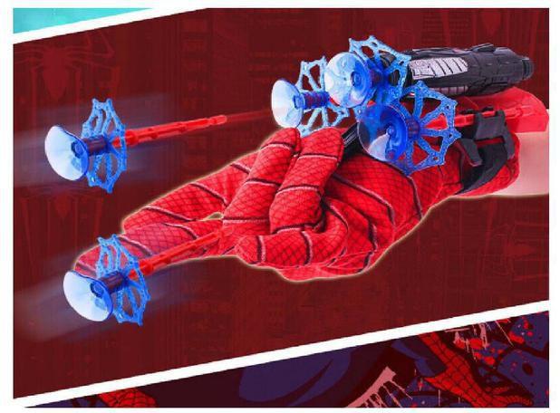 Luvas Spiderman Lançadores De Dardos Teia - Universl Menor preço em Luvas Spiderman Lançadores De Dardos Teia - Universl