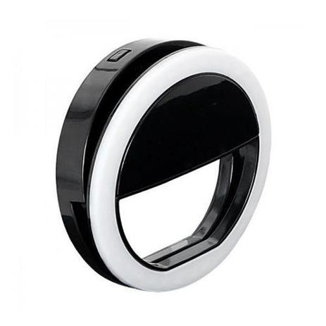 Luz de Selfie FLASH para Celular Portatil Clipe ANEL Preto 3 Niveis de LUZ - Ukimix Menor preço em Luz de Selfie FLASH para Celular Portatil Clipe ANEL Preto 3 Niveis de LUZ - Ukimix