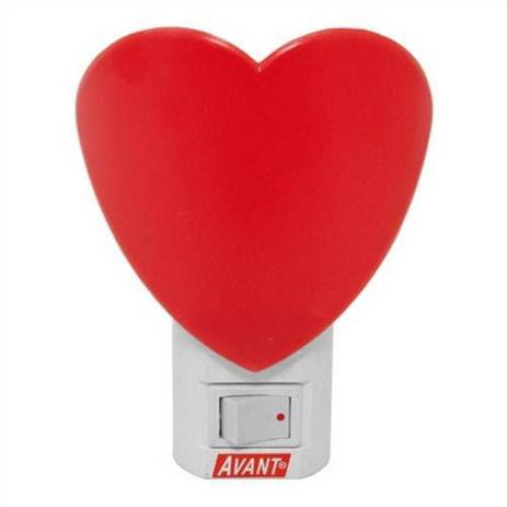 Luz Noturna Coração Avant LED 1w 3000k 127v Menor preço em Luz Noturna Coração Avant LED 1w 3000k 127v