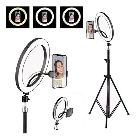 Luz Para Foto Ring Light Iluminador Luz Led 26CM Profissional Com Tripé Para Maquiagem Foto - lxshop Menor preço em Luz Para Foto Ring Light Iluminador Luz Led 26CM Profissional Com Tripé Para Maquiagem Foto - lxshop