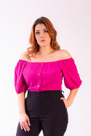 blusa pink plus size