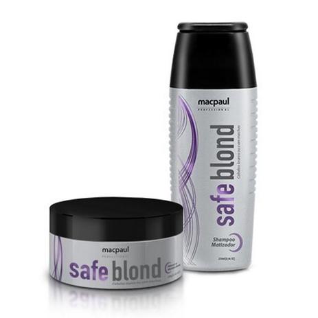 Mac paul kit safe blond violeta shampoo e máscara matizadora Menor preço em Mac paul kit safe blond violeta shampoo e máscara matizadora
