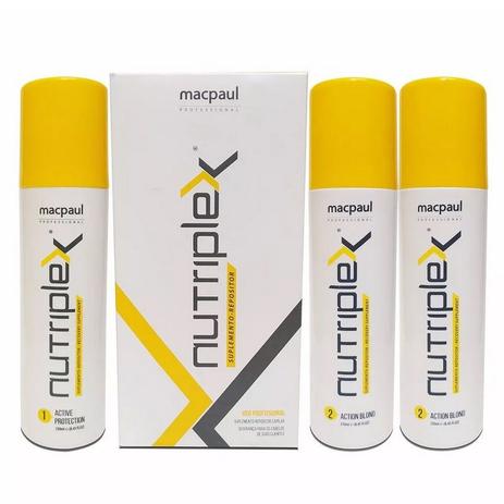 Mac paul nutriplex kit profissional (03 produtos) Menor preço em Mac paul nutriplex kit profissional (03 produtos)
